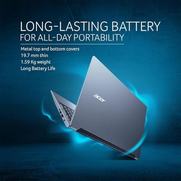 Acer Aspire Lite 13th Gen Intel Core i3-1305U Thin and Light Premium Laptop (Windows 11 Home/8 GB RAM/512GB SSD/36 WHR) AL15-53 with 39.62cm (15.6") Full HD Display, Metal Body, Steel Gray, 1.59 KG - Image 2