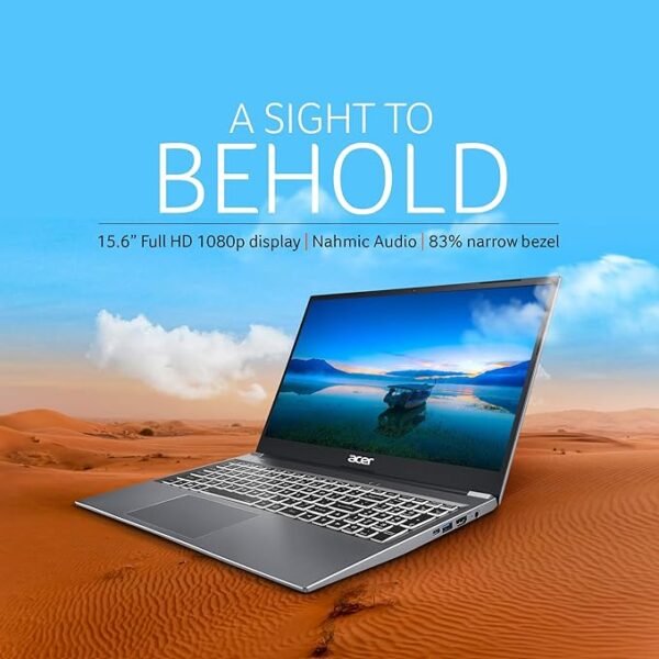 Acer Aspire Lite 13th Gen Intel Core i3-1305U Thin and Light Premium Laptop (Windows 11 Home/8 GB RAM/512GB SSD/36 WHR) AL15-53 with 39.62cm (15.6") Full HD Display, Metal Body, Steel Gray, 1.59 KG - Image 3